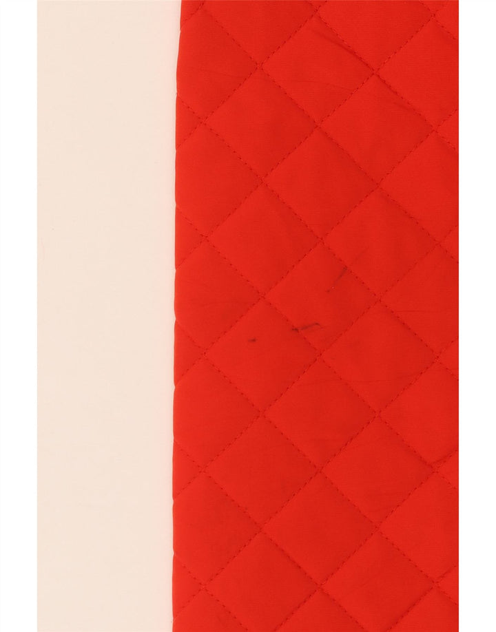 CALVIN KLEIN Giacca trapuntata da donna UK 18 XL Poliestere rosso