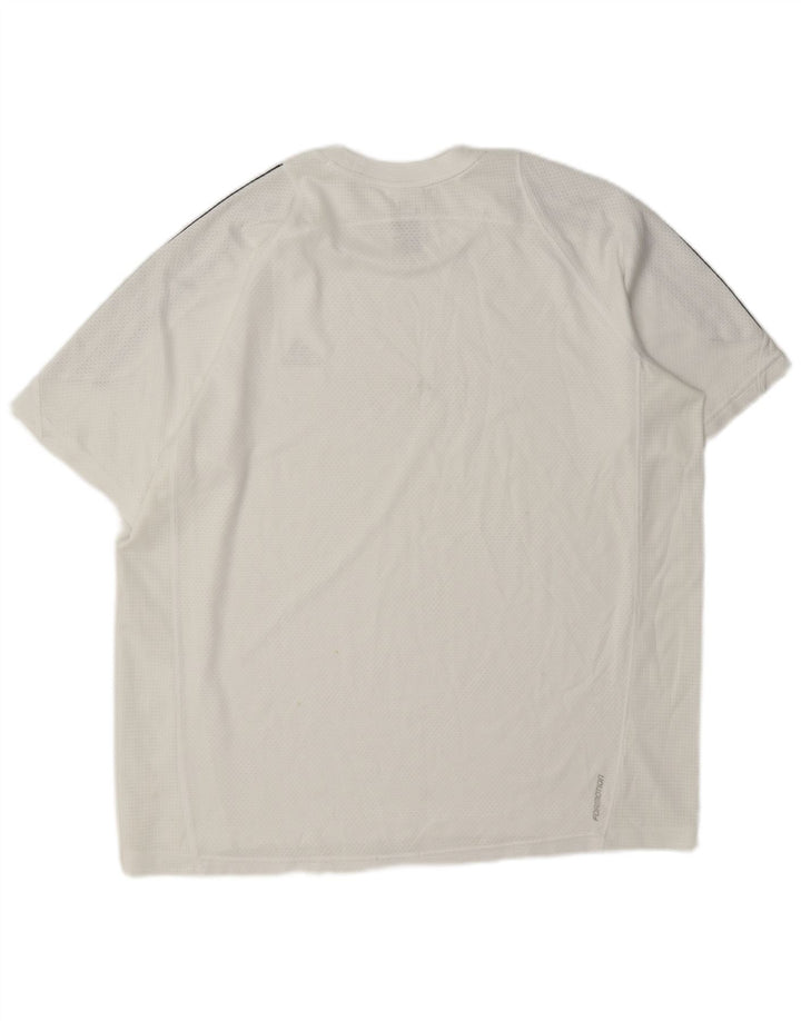 T-shirt Adidas Climacool da uomo, grande, in poliestere bianco