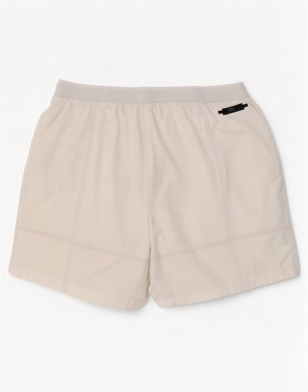 Pantaloncini sportivi Adidas da uomo XL in poliestere a quadri bianchi
