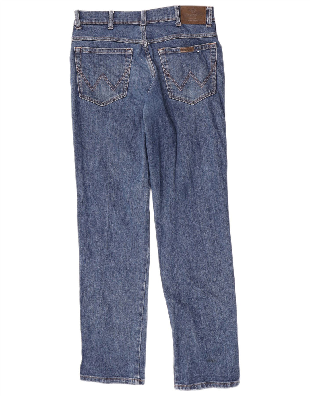 Jeans dritti da uomo Wrangler vestibilità regolare W34 L34 cotone blu