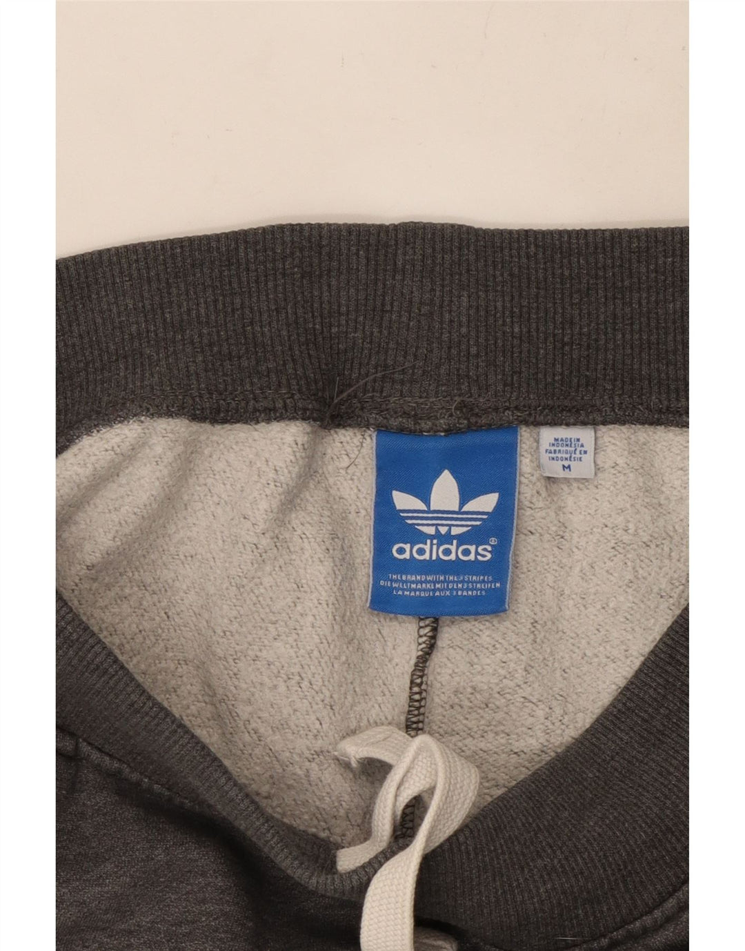 Pantaloni da tuta con grafica ADIDAS da uomo Joggers in cotone grigio medio