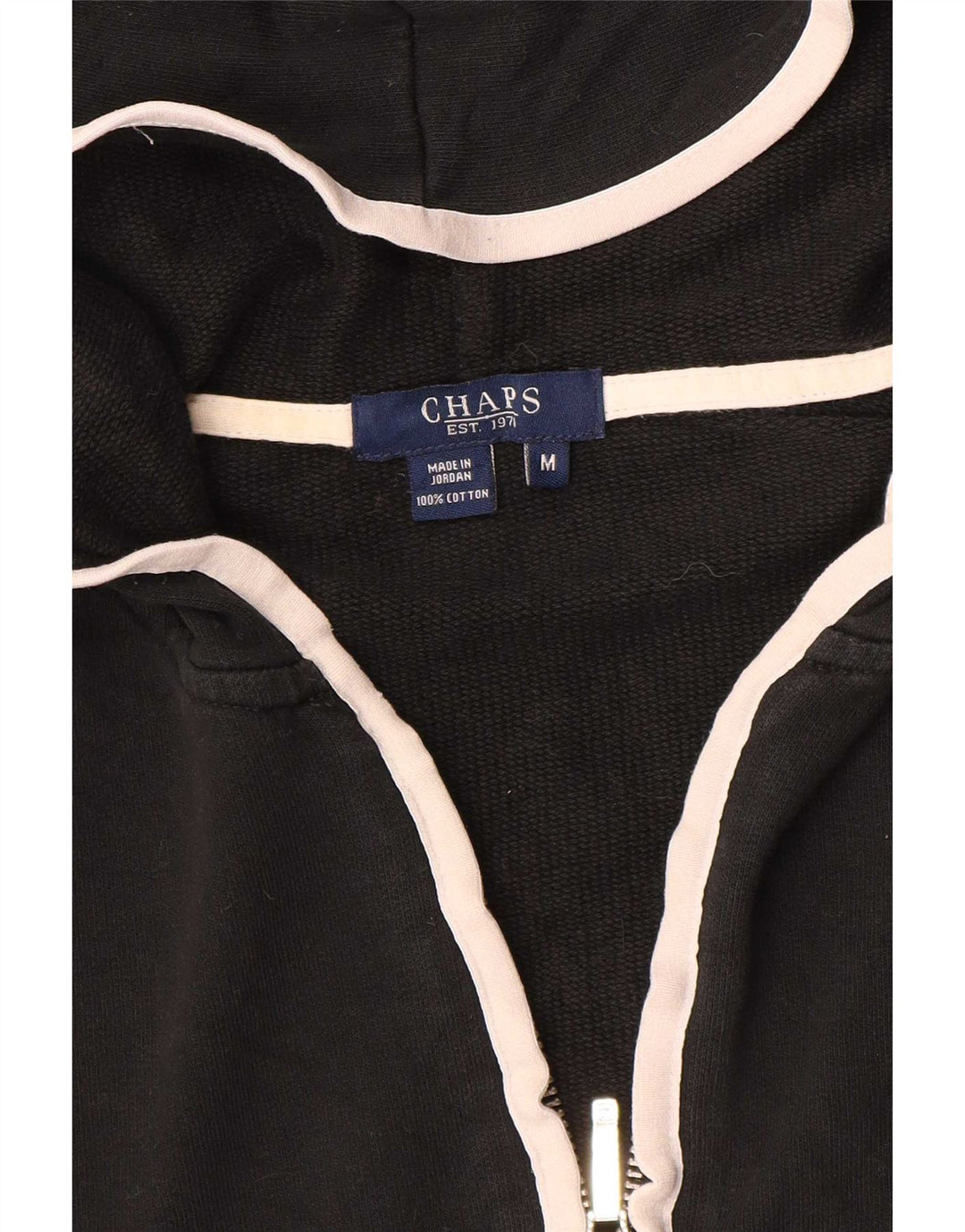 Maglione con cappuccio e zip da donna Chaps UK 14 medio nero