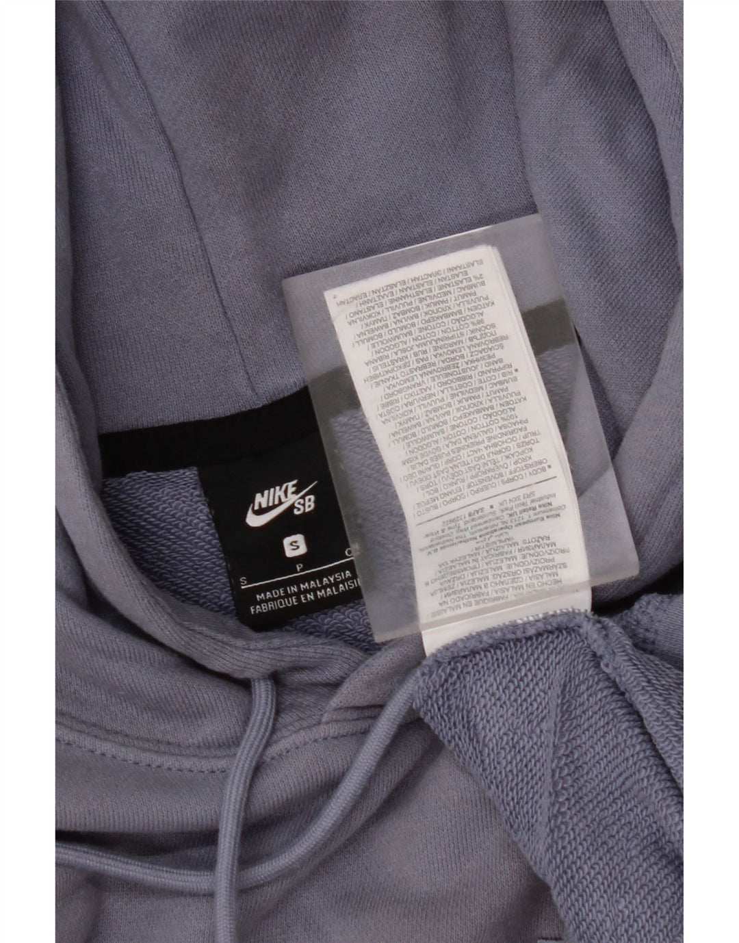 Felpa con cappuccio grafica NIKE da uomo piccola in cotone viola