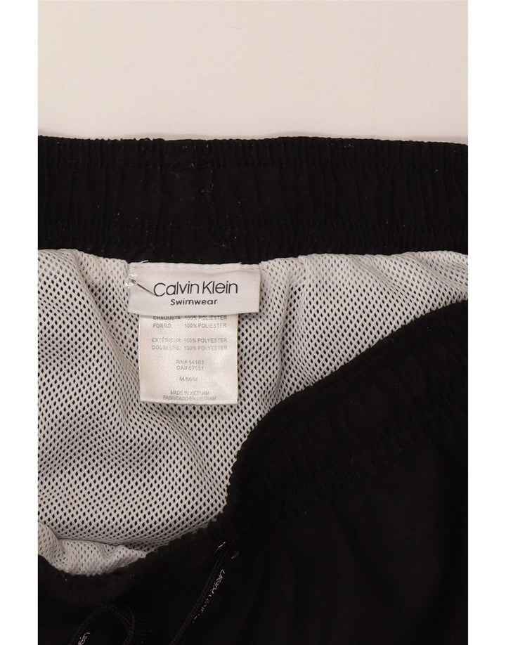 Pantaloncini da bagno da uomo Calvin Klein medio nero in poliestere