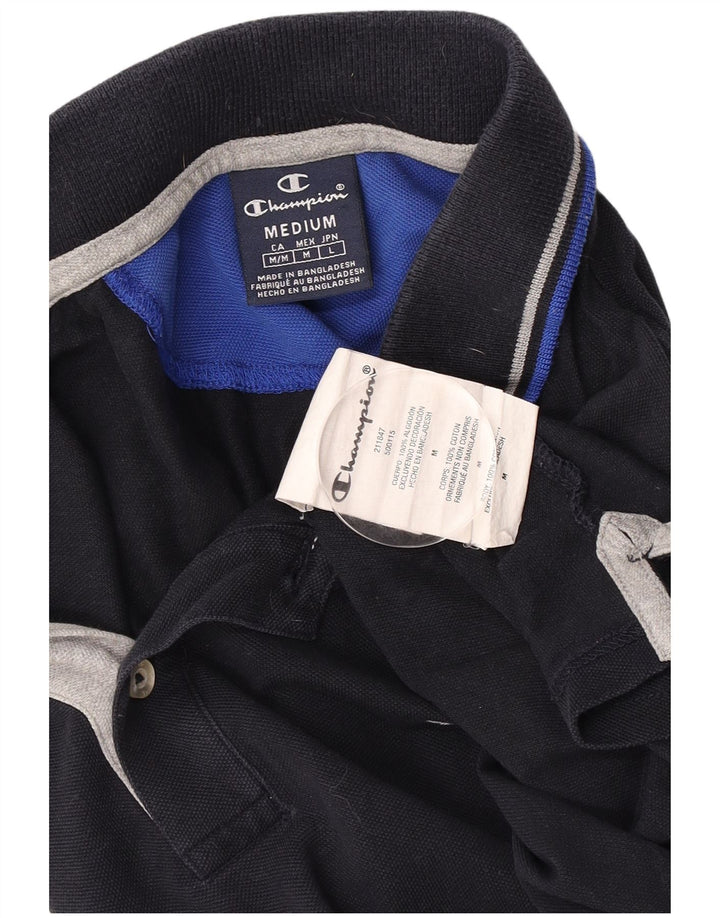 Polo da uomo Champion in cotone blu navy medio