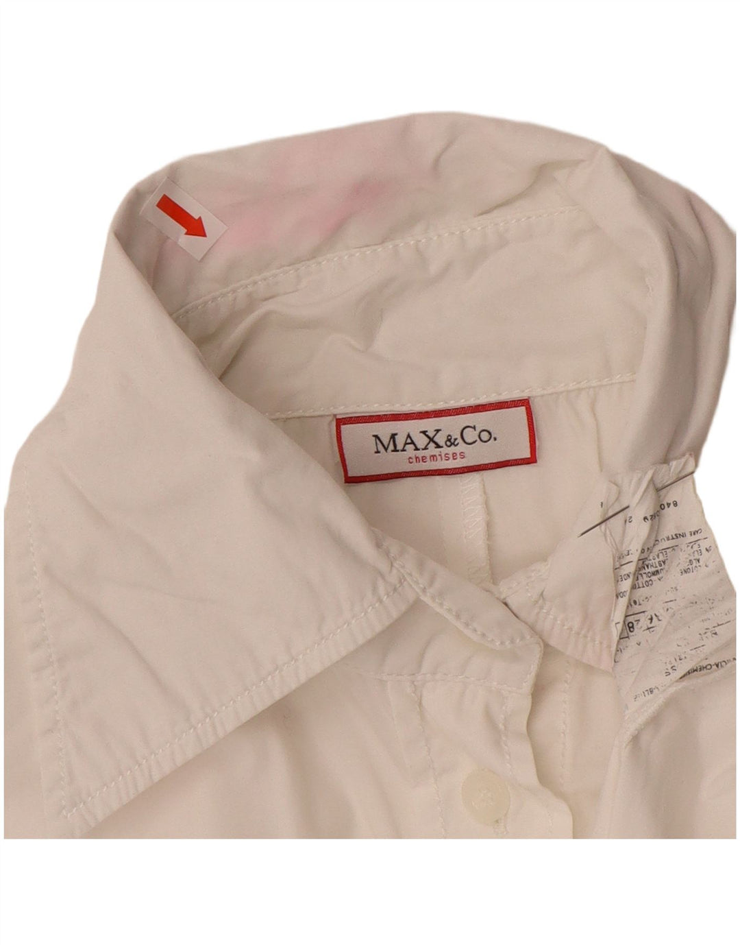Camicia chemise da donna Max & Co. UK 12 Cotone bianco medio