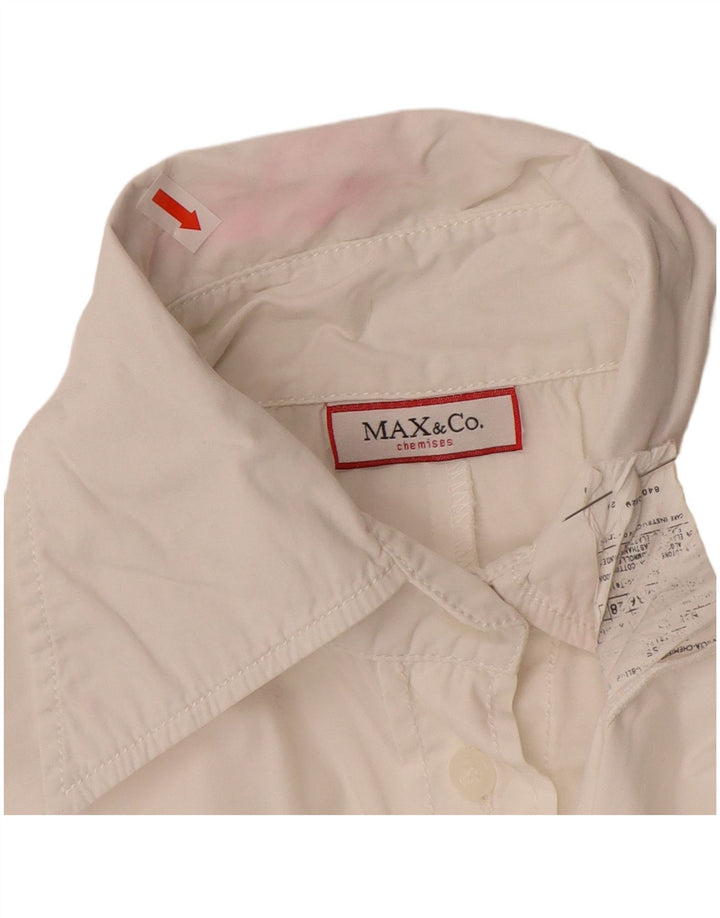 Camicia chemise da donna Max & Co. UK 12 Cotone bianco medio