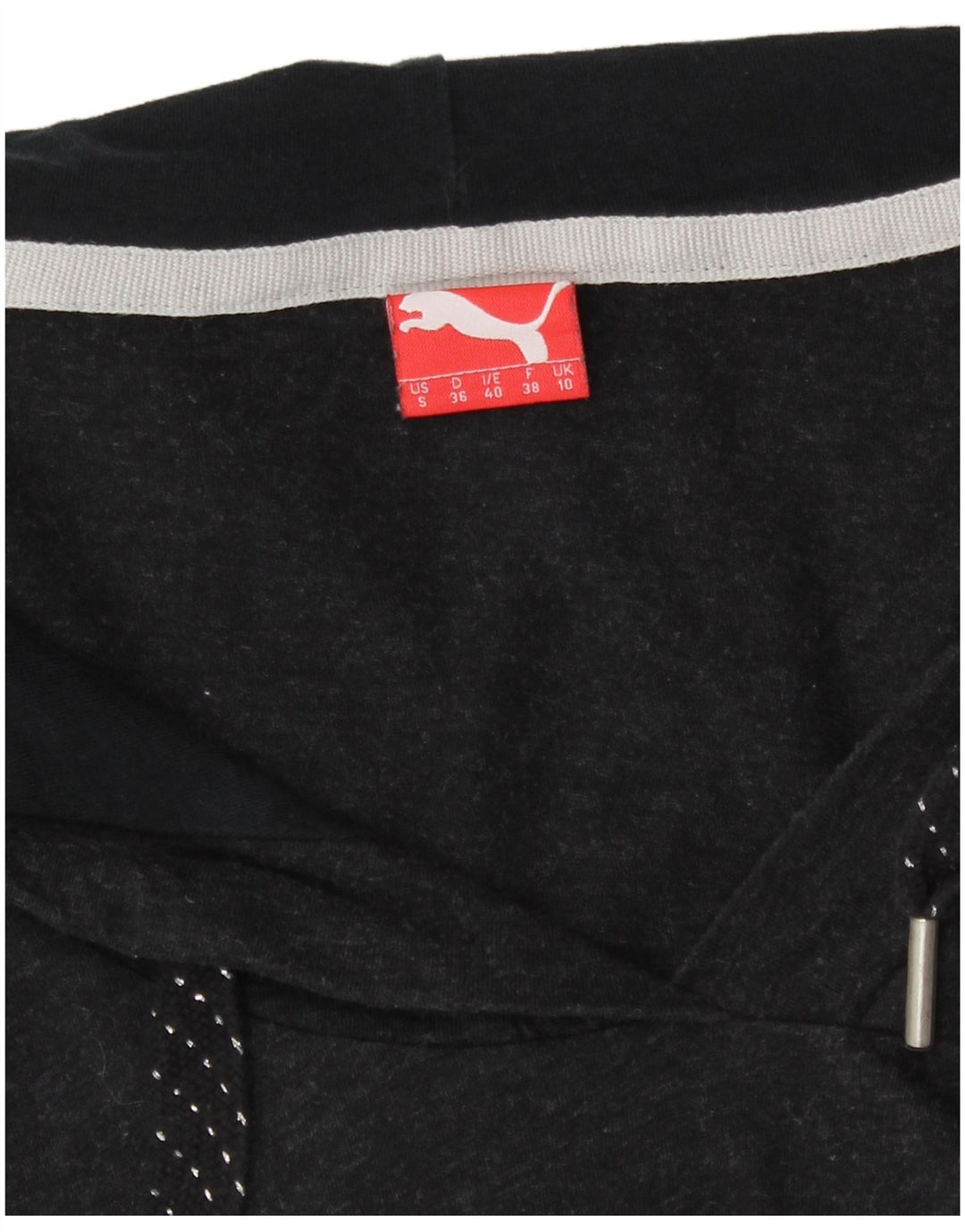 Puma Maglia oversize con cappuccio da donna a maniche lunghe UK 10 Small Grigio