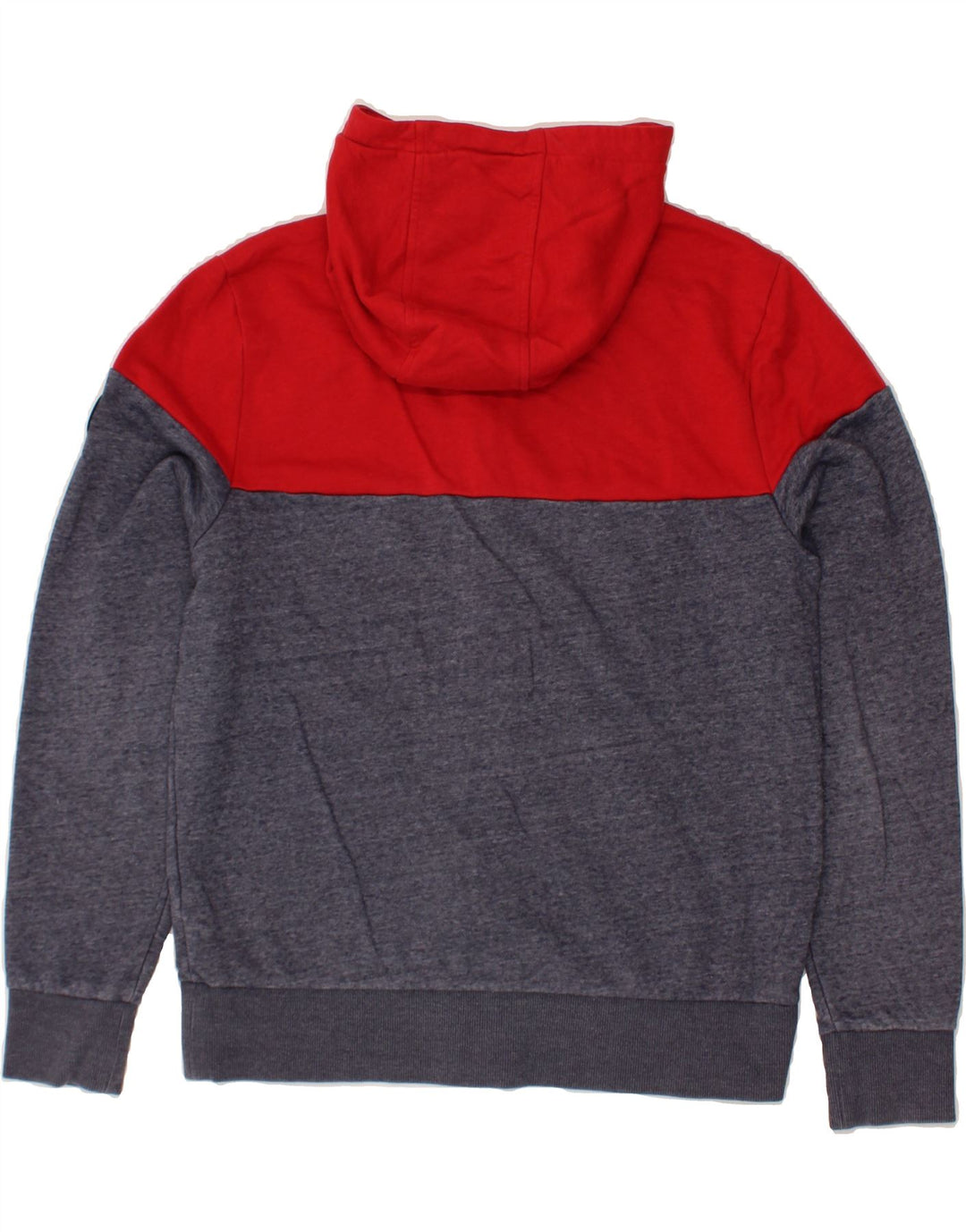 MICHAEL KORS Felpa con cappuccio e zip da uomo, grande, in poliestere color block blu navy