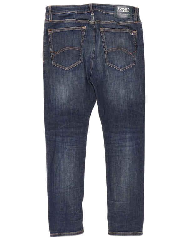 Tommy Hilfiger Uomo Ryan Skinny Jeans W34 L30 Blu Navy Cotone