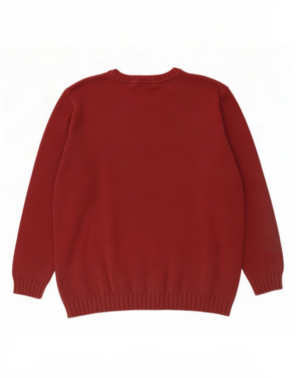 Marks & Spencer Maglione da uomo con scollo a barca St. Michael Borgogna medio