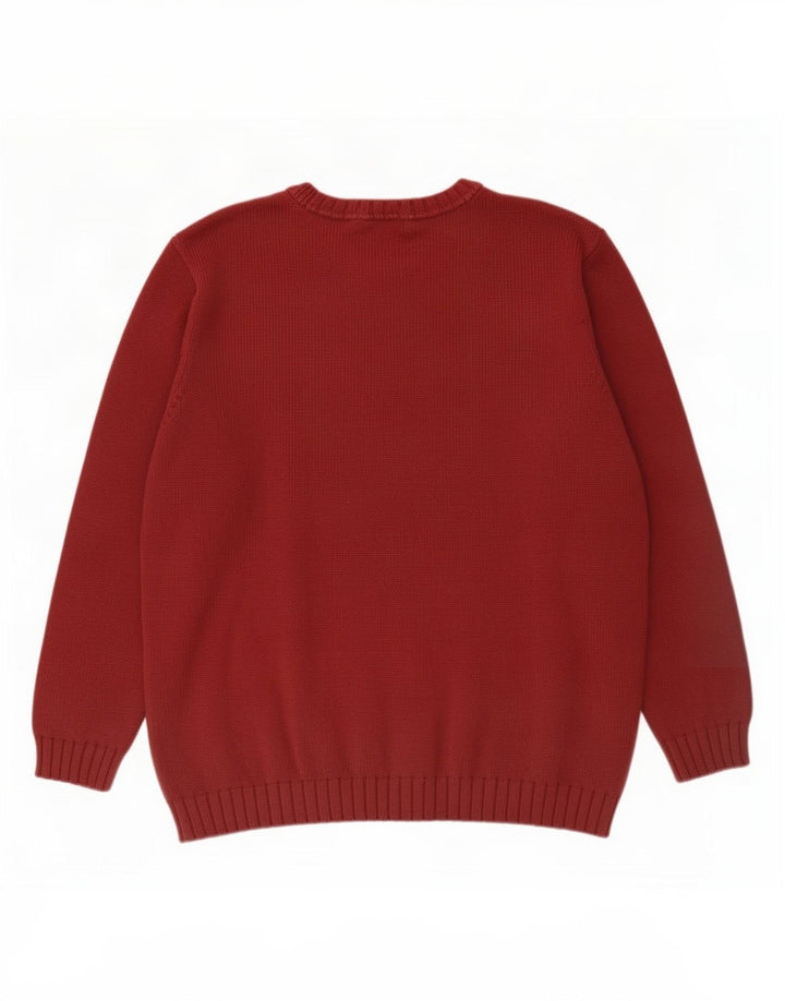 Marks & Spencer Maglione da uomo con scollo a barca St. Michael Borgogna medio