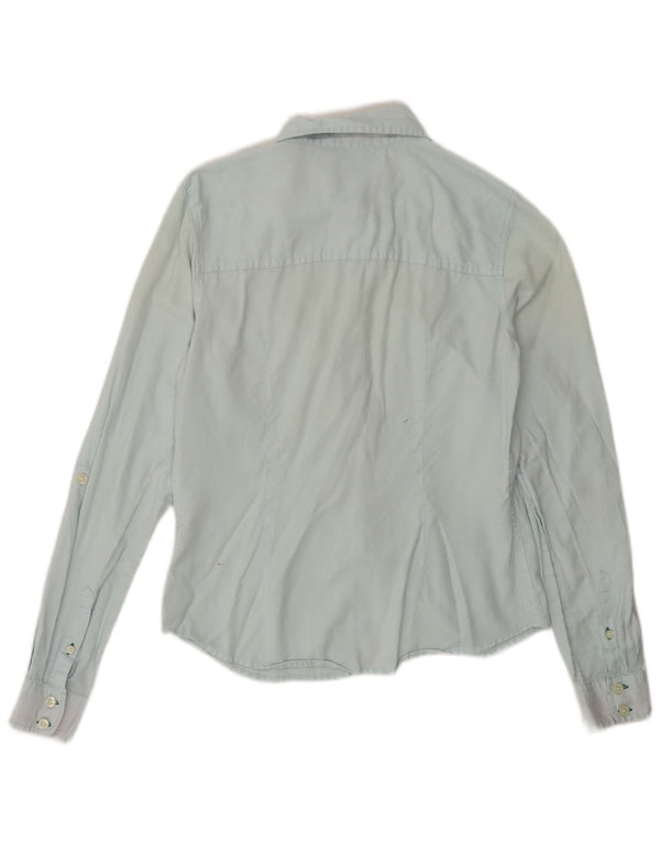 TOMMY HILFIGER Camicia da donna US 4 Small Blu Cotone