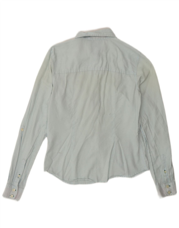 TOMMY HILFIGER Camicia da donna US 4 Small Blu Cotone