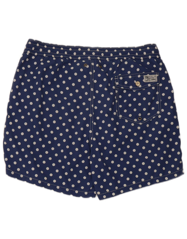 Pantaloncini da bagno da uomo Polo Ralph Lauren in nylon a pois blu medio
