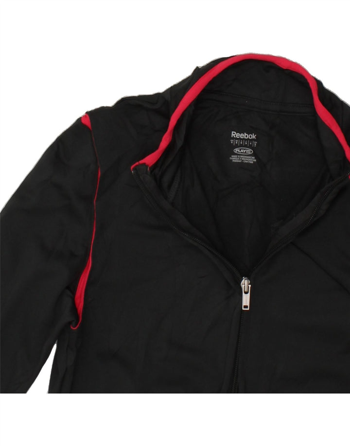 REEBOK Womens Tracksuit Top Jacket UK 10 Small Grey Polyester Vintage Reebok and Second-Hand Reebok from Messina Hembry 