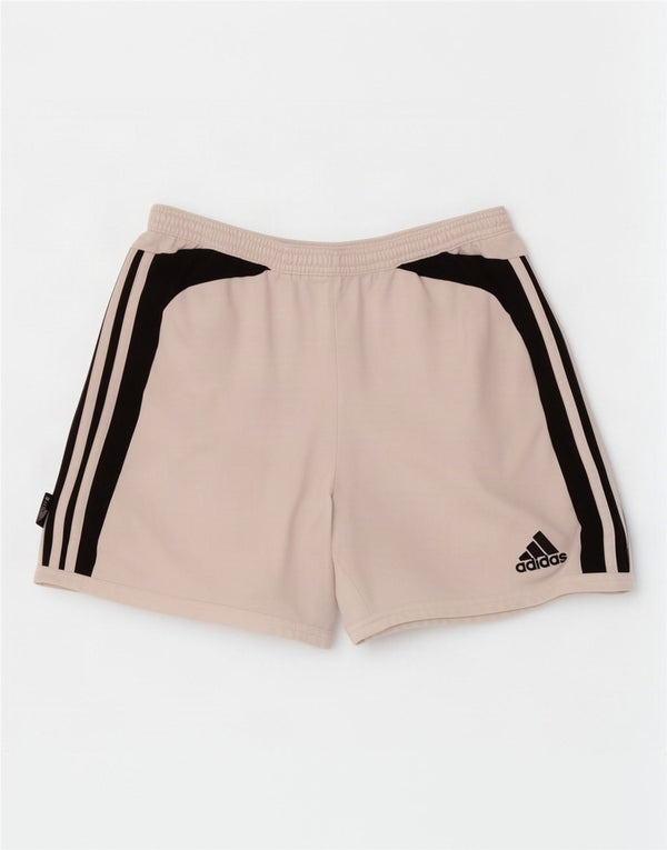 Pantaloncini sportivi Adidas Climalite da uomo, grandi, in poliestere color block bianco