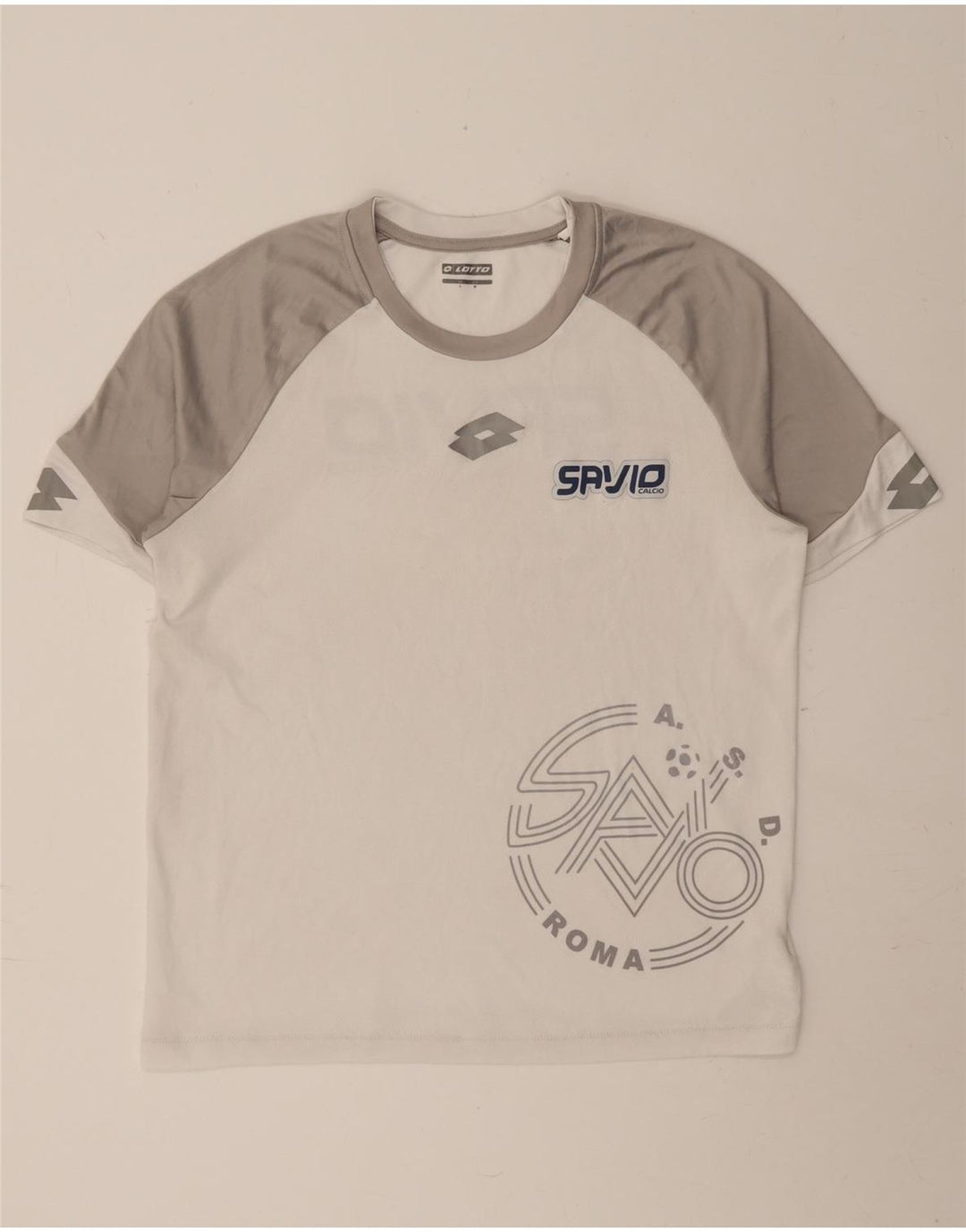 T-shirt grafica da uomo LOTTO Top in poliestere color block bianco medio