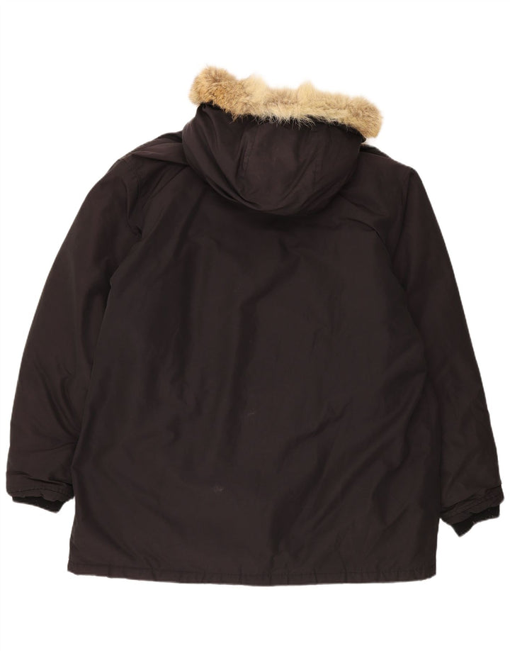 Cappotto imbottito con cappuccio da uomo Woolrich UK 42 XL Nero