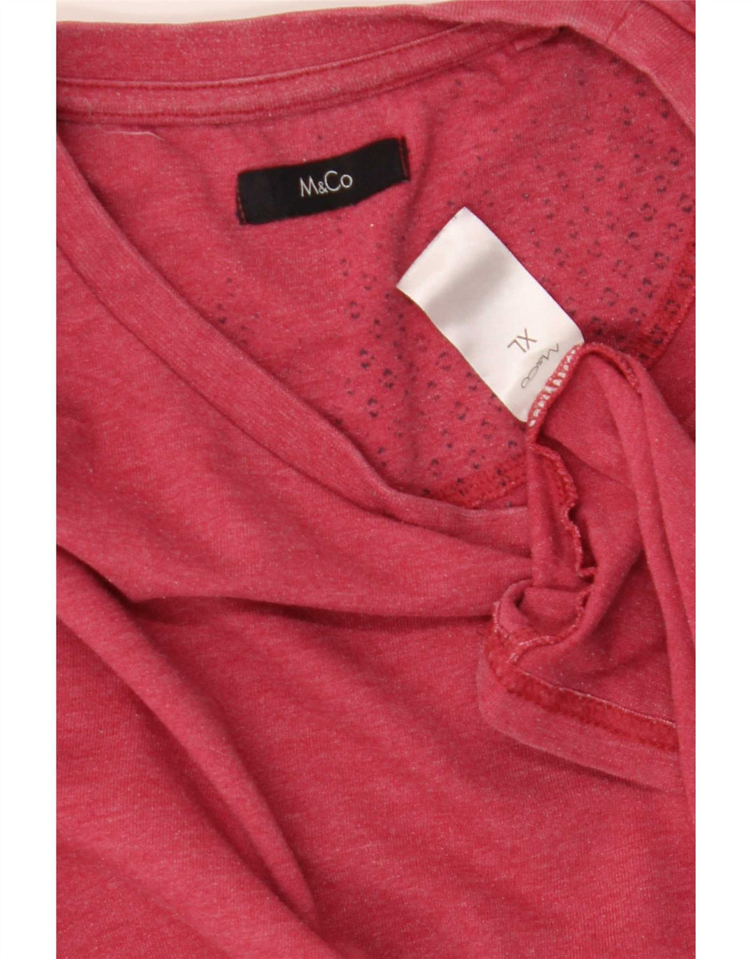 T-shirt da uomo M&Co Top XL in cotone rosso