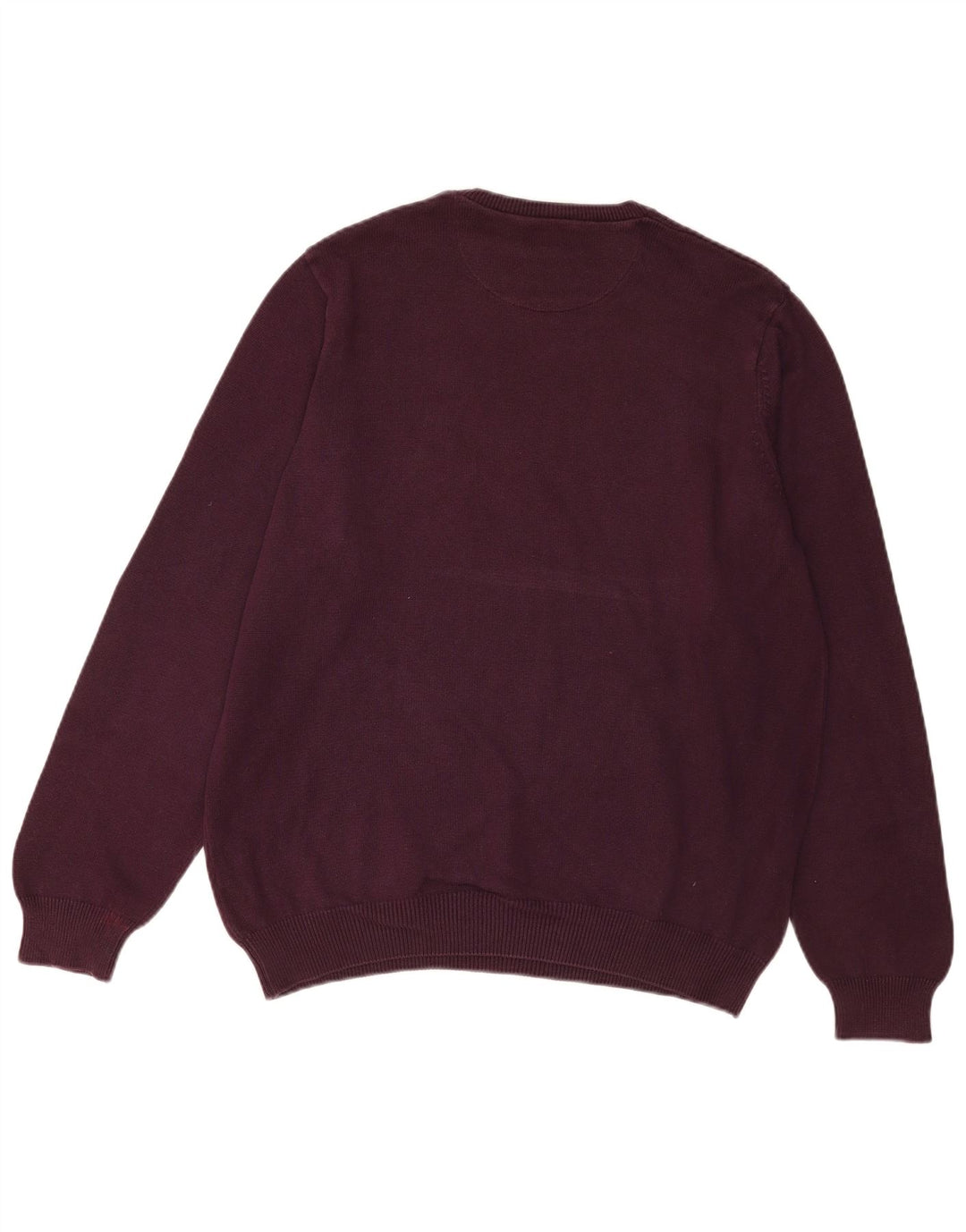 Maglione maglione girocollo vestibilità regolare da uomo Marks & Spencer grande bordeaux