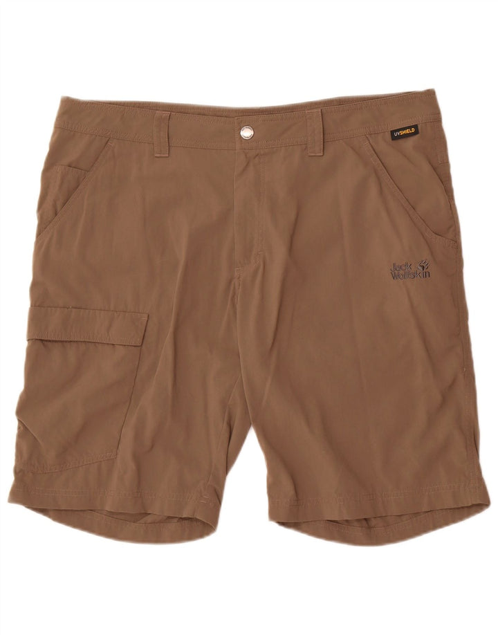 Pantaloncini cargo da uomo Jack & Jones W40 XL Marrone Poliammide