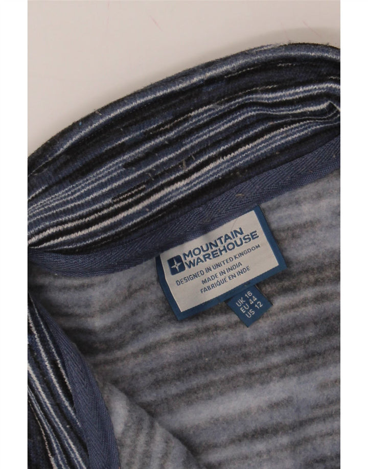 MOUNTAIN WAREHOUSE Womens Sweatshirt Jumper UK 16 Large  Navy Blue Striped Vintage Mountain Warehouse and Second-Hand Mountain Warehouse from Messina Hembry 