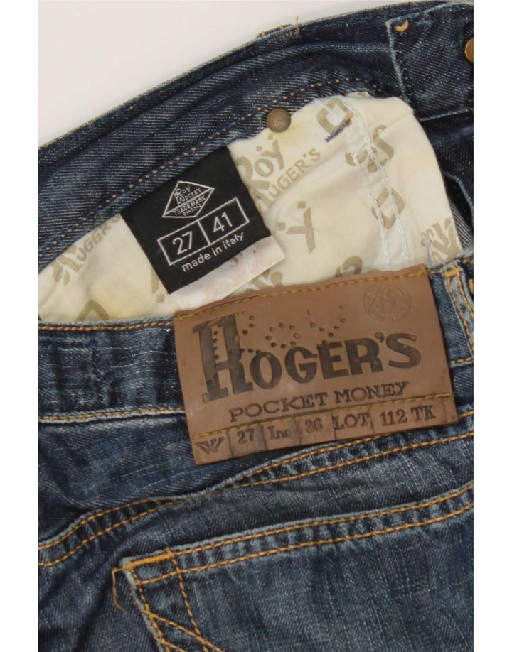 Jeans slim da donna Roy Rogers W27 L32 cotone blu