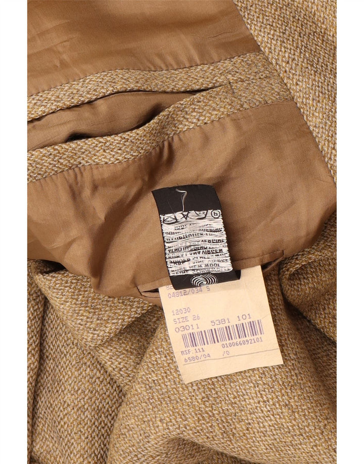 PLACE VENDOME Giacca blazer da uomo a 2 bottoni UK 40 Large Beige Lana