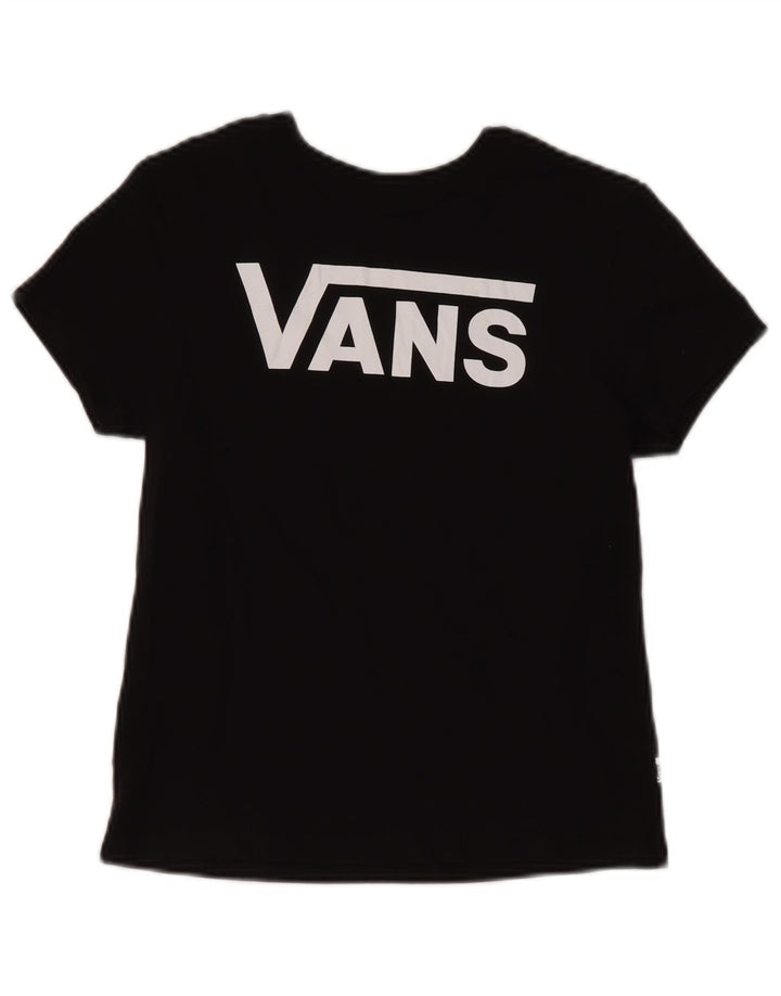 Maglietta grafica da donna Vans UK 2 2XS Nera