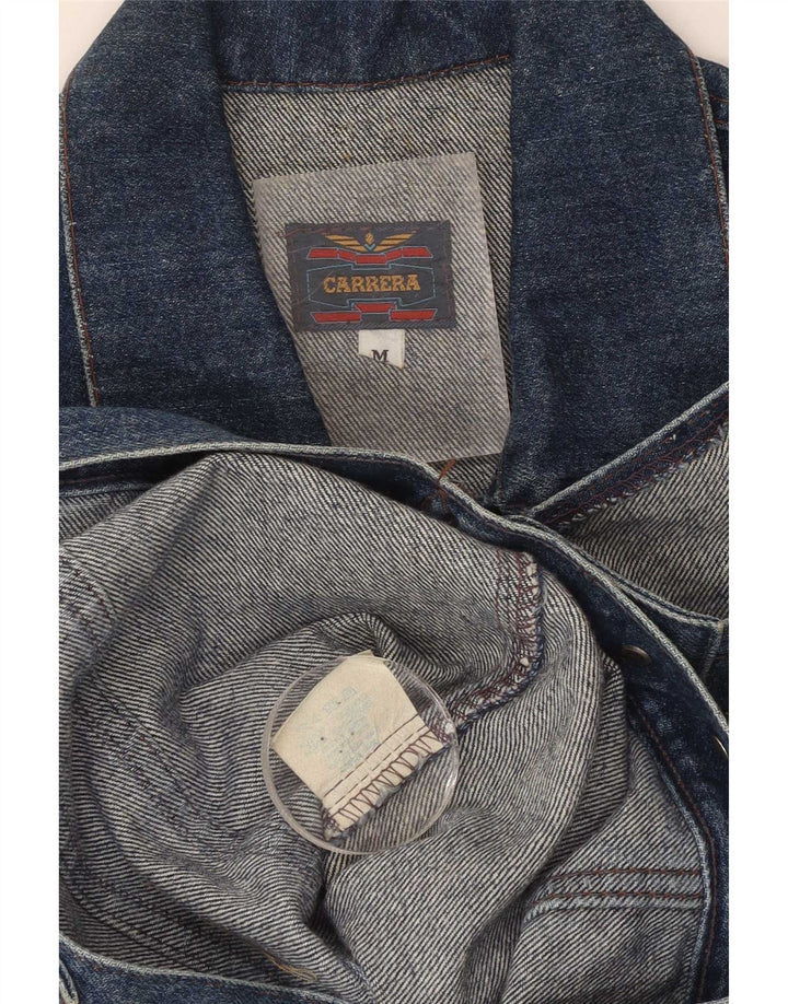 Giacca di jeans senza maniche da uomo Carrera UK 38 Cotone blu medio