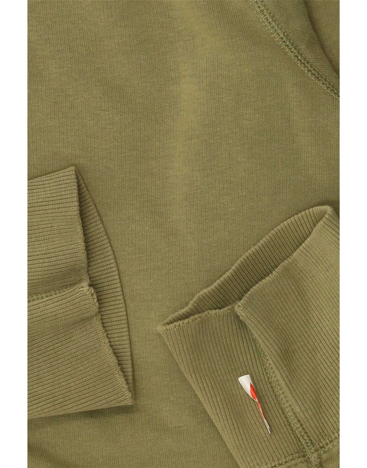 Maglione con cappuccio e zip da uomo Converse XL in cotone verde