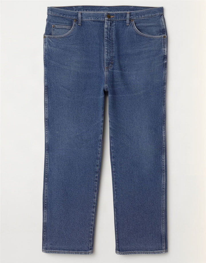 Jeans dritti da uomo Wrangler W40 L30 cotone blu