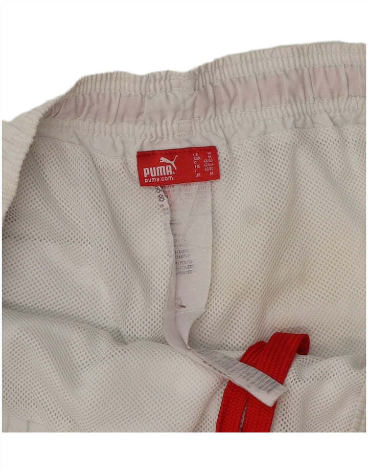 Pantaloncini sportivi da uomo Puma Medium White Colourblock in poliestere
