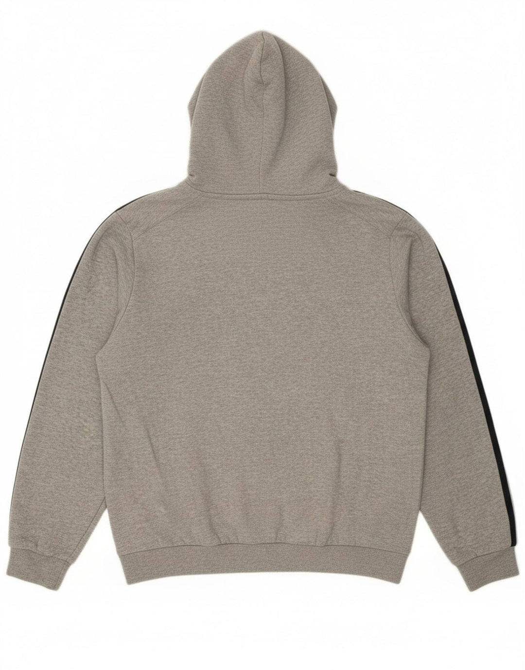 Felpa con cappuccio da uomo Adidas in cotone chiazzato grigio medio