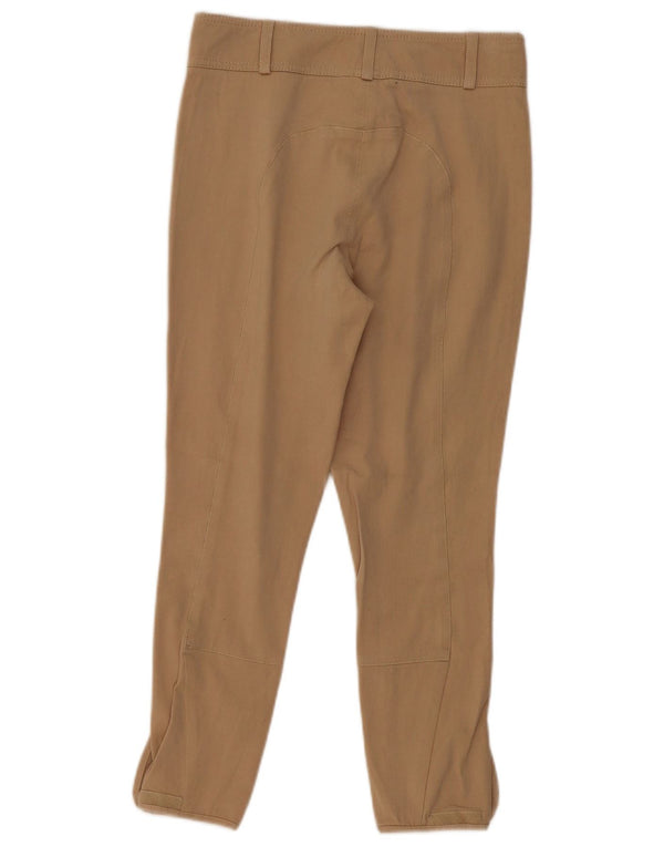 Pantaloni casual slim da donna Barbour UK 10 piccoli W30 L26 cotone beige