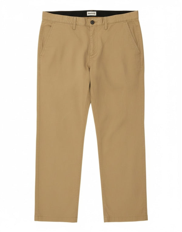 Pantaloni chino dritti da uomo Timberland W36 L32 kaki