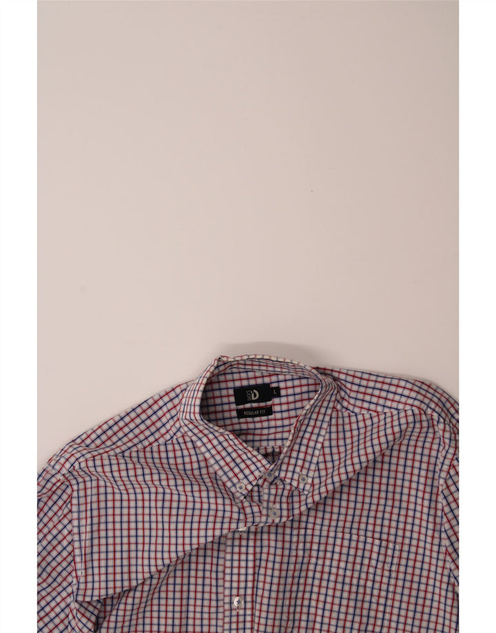 DACK'S Mens Regular Fit Shirt Large Red Check Cotton Vintage Dack's and Second-Hand Dack's from Messina Hembry 