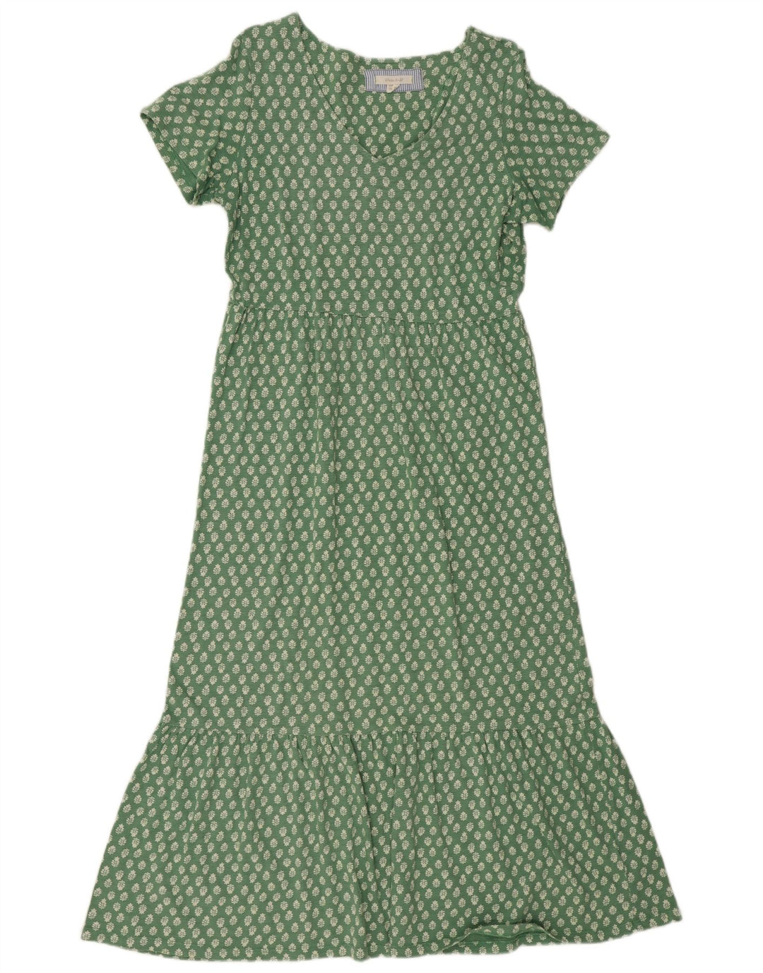 Abito lungo da donna White Stuff UK 12 Cotone floreale verde medio