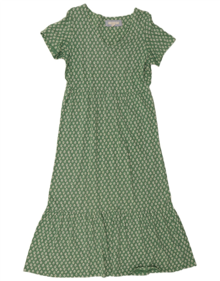 Abito lungo da donna White Stuff UK 12 Cotone floreale verde medio