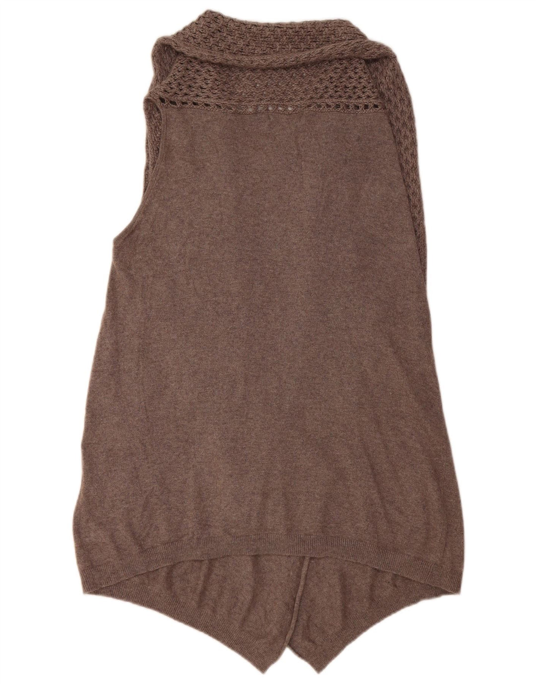 MARKS & SPENCER Maglione cardigan asimmetrico da donna UK 16 Large Grigio