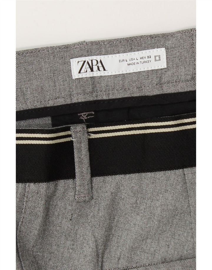 Pantaloni chino affusolati Zara da uomo grandi W32 L29 grigi