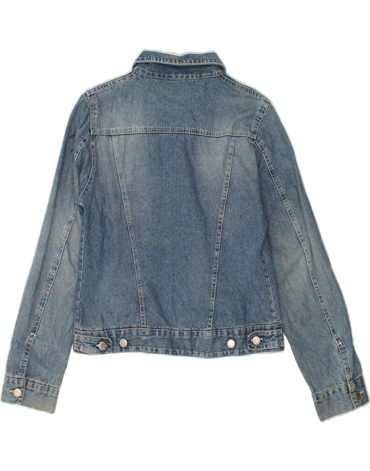 VINTAGE Womens Denim Jacket IT 42 Medium Blue Cotton Vintage Vintage and Second-Hand Vintage from Messina Hembry 