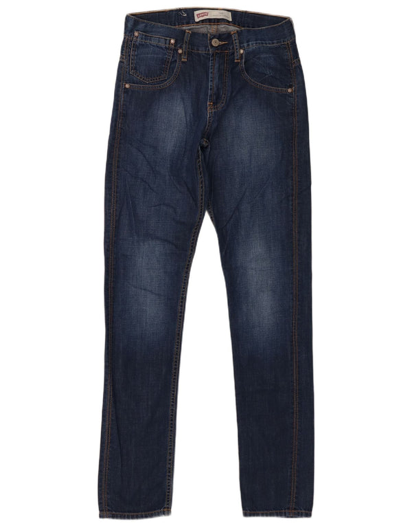 Levi's Ragazzi 508 Regular Tapered Jeans 15-16 anni W28 L31 Blu Navy Cotone