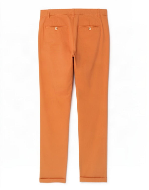 Pantaloni chino vestibilità casual da donna Massimo Dutti EU 38 Small W28 L29 Arancione