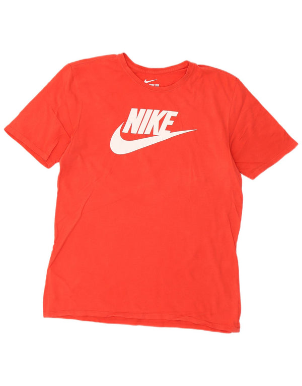T-shirt grafica Nike da uomo con taglio atletico, grande, in cotone rosso