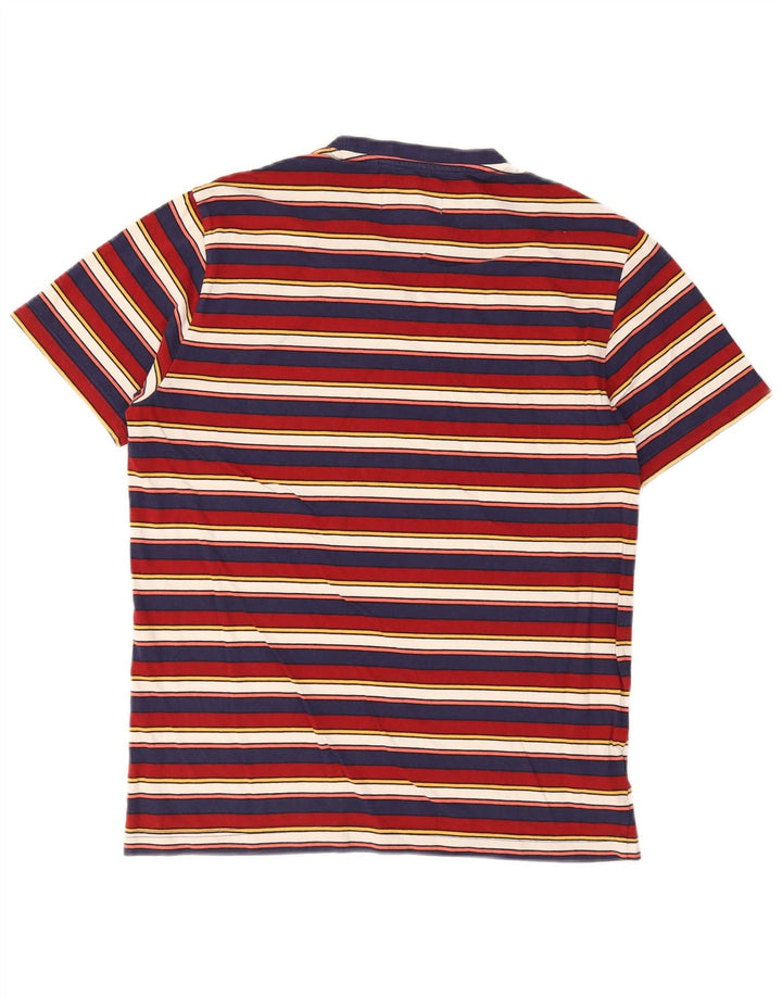 T-shirt da uomo Pinguino Top in cotone a righe multicolore medio