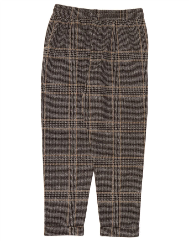 Pantaloni da donna Marks & Spencer UK 10 Small W30 L26 Pied de poule grigio