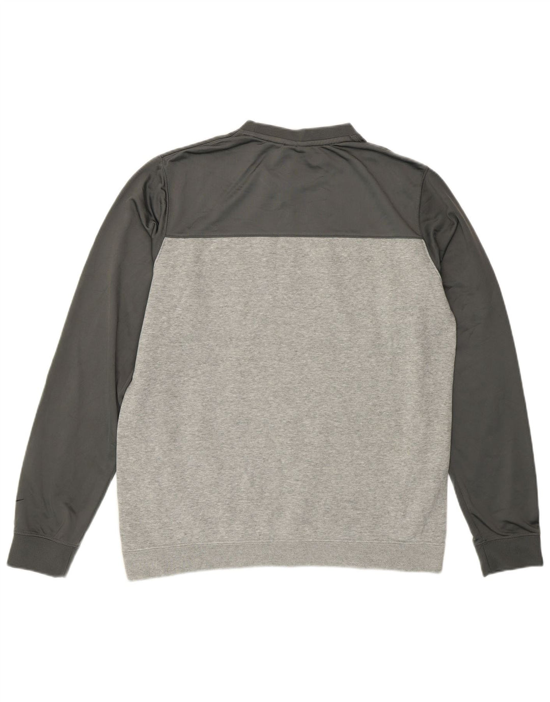 Felpa grafica da uomo Nike Felpa in cotone color block grigio medio