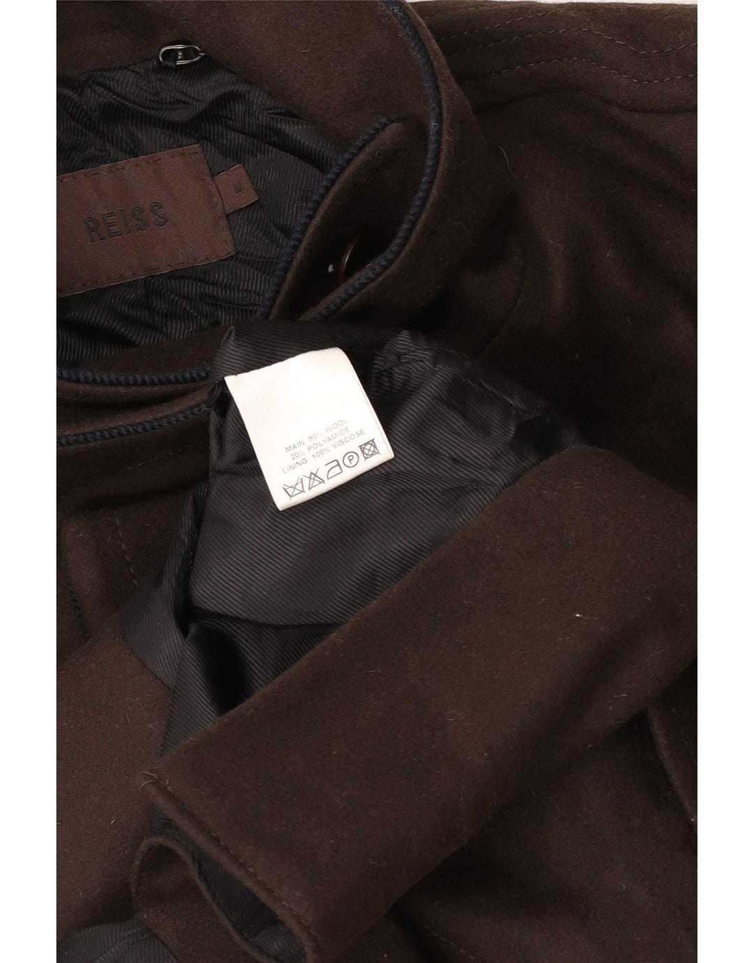 Cappotto da uomo Reiss UK 38 Lana marrone medio